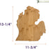 Totally Bamboo Michigan State Shaped Serving & Cutting Board, Large
