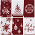 Tatuo 6 Pcs Christmas Kitchen Towels, Snowflake Merry Christmas Tree Dish Towels, Absorbent Hand Towels for Home