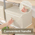 ENUMAIL Closet, 15x9.8x9.8 Storage Boxes, Collapsible Storage Bins with Lids, Cotton and linen cloth Storage Baskets