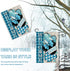 Welcome Winter Decorative Garden Flag, Blue Plaid Check Snowflake Farmhouse Yard Decorations, Seasonal Outdoor Decor