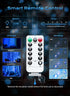300 9.8ft 9.8ft 8 1 Pack Brightown LED Blue Fairy Curtain Lights, x String Lights, USB Plug in Lighting Modes Christmas