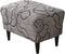 CRFATOP Ottoman Chair Cover Large Ottoman Chair Slipcovers Solid Rectangle Storage Stool