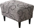 CRFATOP Ottoman Chair Cover Large Ottoman Chair Slipcovers Solid Rectangle Storage Stool
