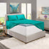 Nestl Extra Deep Pocket Split King Sheet Set - 7 PC Soft Microfiber Bedding Sheets & Pillowcases, Teal Blue/Green