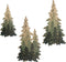 Limygus Woodland Wall Art Paintings - Set of 3 Bushes Wall Decorations
