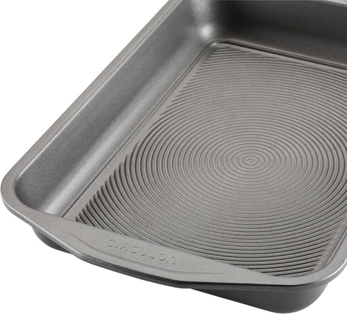 Circulon Total Nonstick Baking Pan with Lid, Rectangle 9 Inch x 13 Inch, Gray Nonstick Cake Pan