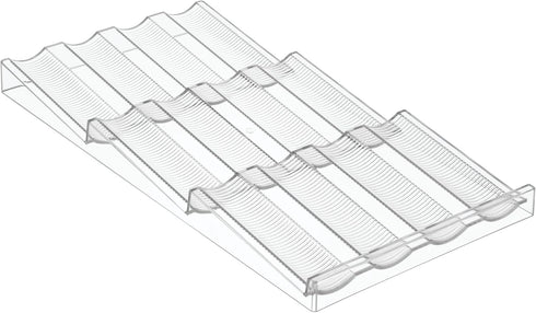 iDesign Linus Spice Rack, Drawer Organizer for Kitchen Storage - Clear