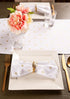13x90, DII Polka Dot Kitchen Collection, Table Runner, Metallic White/Gold Reversible
