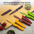 Paring Knife Set of 4 with Cover, 4.5" Premium Stainless Steel Paring Knives, Small Kitchen Knife Set for Fruit and