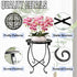 EKINIYAR 15" 1 Count Plant Stand Indoor Outdoor, Tall Flower Pot Stand, Round Metal Corner Plant Stand for Flower Pot