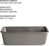 Cooking Light Heavy Duty Nonstick Bakeware Carbon Steel Bread Pan or Loaf Pan with Quick Release Coating, Manufactured without PFOA, Dishwasher Safe, Oven Safe, 9.25-Inch x 5.25-Inch, Gray by Cooking Light