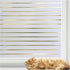 rabbitgoo Window Privacy Film - Frosted Glass Cling for Non-Adhesive Static Cling, Anti-UV Reeded Blinds Sticker, 23.6"