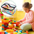 4 Packs Clear Toy Storage Bags, 9.4 x 6.7 x 4.3 Inch Transparent PVC Organizing Bags with Zipper for Small Toys (Black)