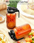 64 oz 2 (1/2 Mason Jar Pitcher Airtight & Leakproof Glass Pitcher with Lid, Perfect for Iced Tae, Sun Tea, Cold Brew