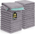 Mordimy 24 Pack Kitchen Cloths Dish Towels (10" x 10", Grey &