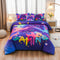 Aimuan Gaming Comforter Sets for Boys Kids Bedding Sets, Video Games Console Action Buttons, Twin 6 Pcs, Purple