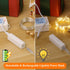 32FT(16 2) Lakumu Warm White String Lights, * Rechargeable, Decor for Wedding Parties Centerpieces, Warm White