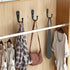 15 Pcs Black Wall Mounted Coat Hooks, Hanger Hook with 30 Screws for Towel, Key, Robe, Bag, Coffee Cup