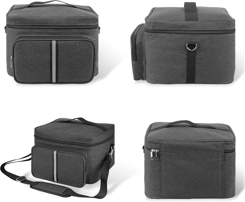 Toaster Storage Bag - Dark Grey, Compatible with 4 Slice Toasters, Portable Storage Bag with Zipper for Extra
