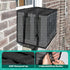 Window Air Conditioner Cover for Outside, Waterproof Window AC Unit Cover & Detachable Drip Cushions Reduce Noise, All Seasons AC Cover Protect Against Leaves,Weeds,and Debris(17Wx13Dx12H)