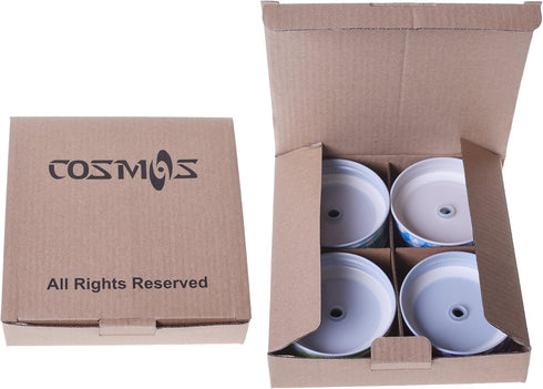 Cosmos 8 Pcs Regular Mouth Mason Jar Lids | Decorative Metal Jar Lids with Straw Hole Design