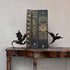 Nichake Metal Dragon Bookends Stoppers Holder Stand for Desk Shelf Cool Dragon Book Ends Decorative, Fantasy Dragon