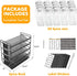 20 801 SpaceAid Pull Out Spice Rack Organizer with Jars, Heavy Duty Slide Out Seasoning Organizer for Kitchen Cabinets
