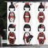 Ambesonne Ethnic Shower Curtain, Unique Geisha Dolls in Folkloric Costumes, Bathroom Decor Set, 69" W x 70" L