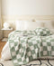Ultra Soft Cozy Buffalo Checkerboard Grid Fluffy Microfiber Queen Size Bed Blanket