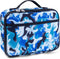 Fenrici Lunch Box for Boys, Kids Insulated Lunch Bag, Spacious, BPA Free, Food Safe, Shark, Camo