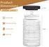 32oz 3 Pack, WACOI Glass Jars with Wood Lids Glass Canisters Glass Jars Food Storage Containers for Candy, Oats