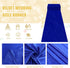 Royal Blue Velvet Aisle Runner 15FTx2FT for Wedding Ceremony, Bridal Shower, Indoor Church, Outdoor Hallway Runner