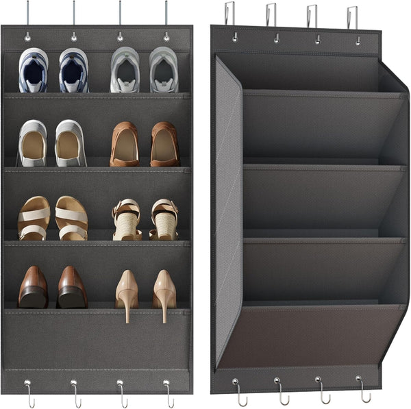 WVM Over The Door Shoe Organizer with Large Deep Pockets, Hanging Closet Shoe