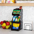 Mind Reader Coffee Tea Utensil and Condiment Station, Countertop Organizer, Black, 6"L x 9"W x 16"H
