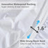 Twin Mattress Protector Waterproof, Pee Proof Quilted Fitted Cover for Kids, Soft Cooling Topper, White