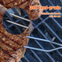 80-09 Digital Meat Instant Read Thermometer - Kitchen Probe with LED Screen and Ready Alarm for Grilling, Barbecue