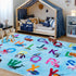 Classroom Rug Elementary Colorful Alphabet Kids Rugs for Playroom Machine Washable Nursery Rugs for ChildrenToddlers