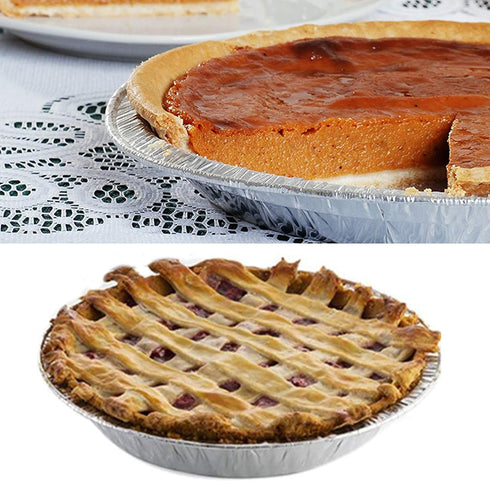 50 Pack Heavy-Duty 5 Inch Pie Pans - Disposable Aluminum Foil Tart for Baking Mini Pies, Stackable