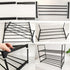 3-Tier Closet, Corridor-Closet Shoe Rack Organizer, Reversible Metal Space Saving Shoe Storage Shelf - for Entryway