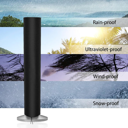 Waterproof & Dustproof Tower Fan Cover, Oscillating Standing Fan Covers for Indoor or Outdoor Use