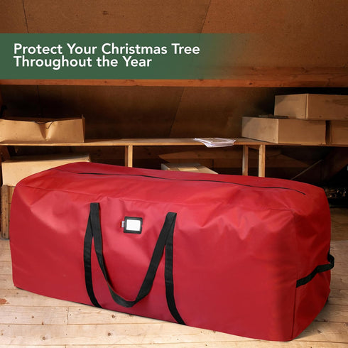 Holiday Cheer Christmas Tree Storage Bag – Heavy Duty Bag Fits Up to 9ft Tall Artificial Christmas Tree, Waterproof