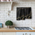 Miaoquhe Set 2, 14x28in Black Gold Marble Hand Towel of Marble Texture Soft Highly Bath Towels Absorbent Bathroom Hand