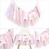 1st Fairy One High Chair Banner - Little Fairy Birthday Party Decoration,Sweet Floral Highchair Banner