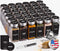 Deco haus Glass Spice Jars with Stainless Steel Lids 36 x 4oz