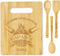 INNObeta Papaw Gifts Bamboo Cutting Board for Grandpa, 11.41"x8.66", Perfect for Father's Day and Christmas