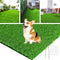 LOOBANI Realistic Artificial Grass Rug Indoor Outdoor, Dog Grass Mat with Drainage