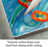 CounterArt Ocean Vibe 3mm Heat Tolerant Tempered Glass Cutting Board 10” x 8” - Dishwasher Safe