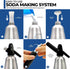 8g C02 1L/1 ICO Soda Siphon, Sparkling Water Maker, Soda Maker, Carbonated Water Machine for Fresh Soda Water