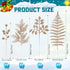 Moucuny 40 Set Pcs Christmas Glitter Artificial Picks Leaf Sprays Cedar Picks Glitter Berries Stems Tropical Leaf Pine