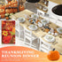 Tegeme 1 Pcs Disposable Plastic Tablecloth, Waterproof Fall Leaf Pumpkin Maple Cover for Thanksgiving Party Decor, 54 x